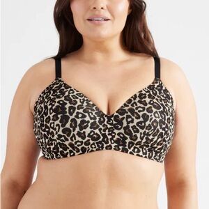 NWT Knix Leopard Savanna Wingwoman Contour Bra size 1 - 32A 32B 34A 34B
